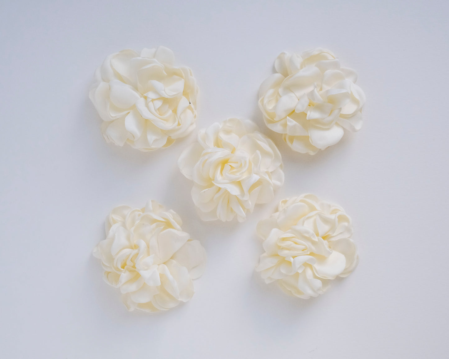 Ivory or White Satin Floppy Bloom