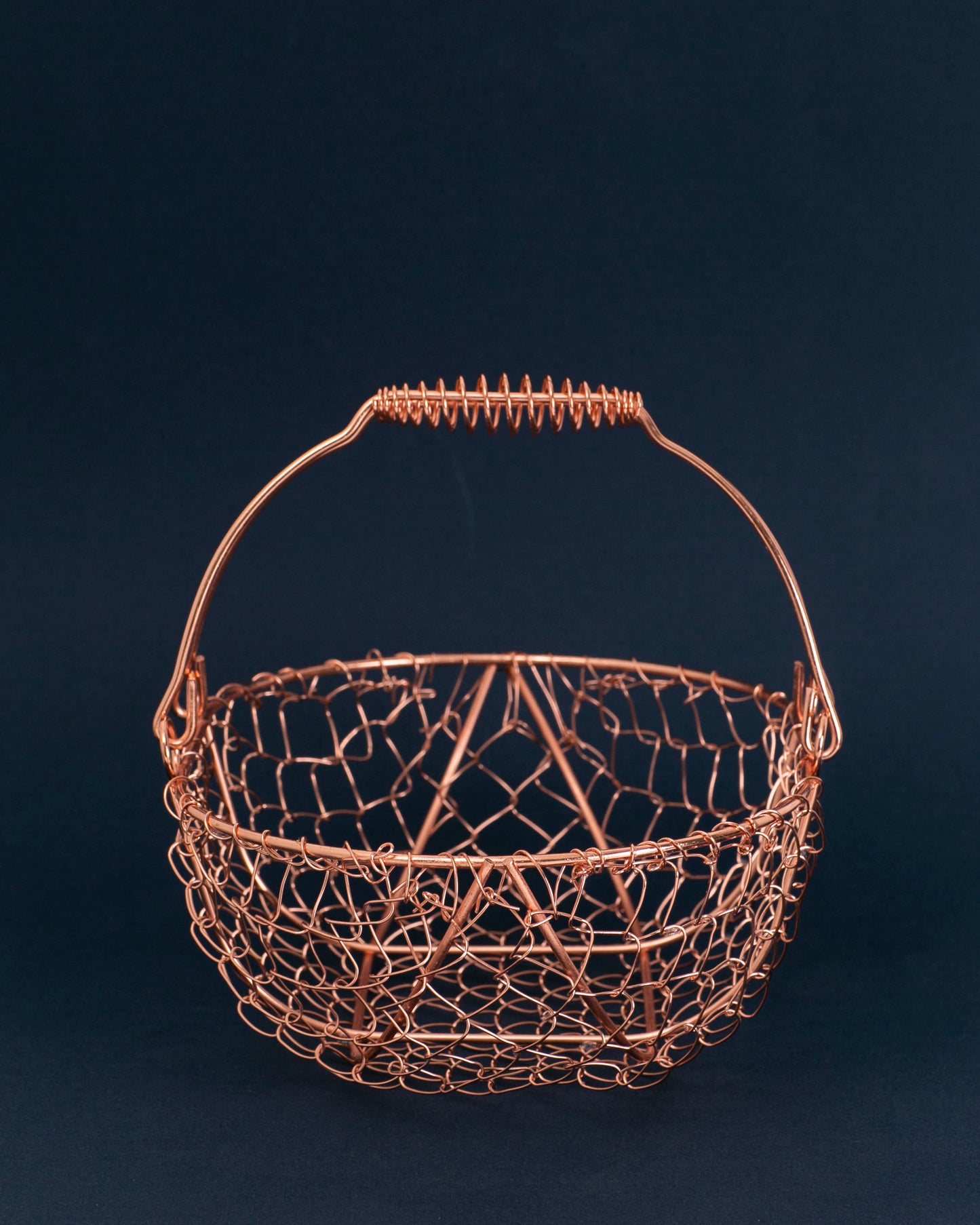 Champagne Gold Oblong Wire Basket