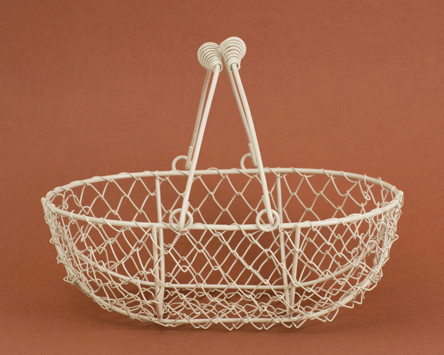 Champagne Gold Oblong Wire Basket
