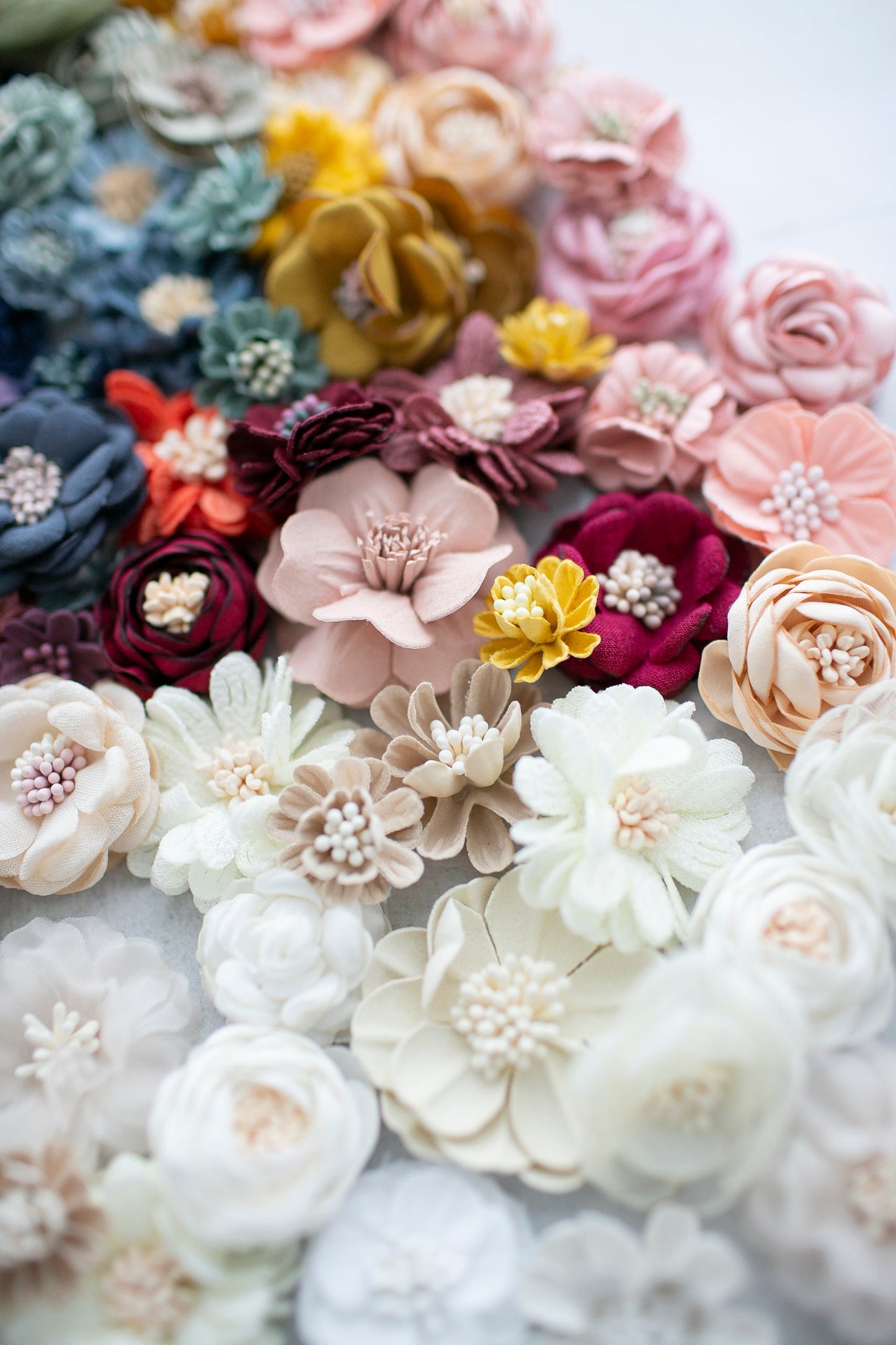 Mini Millinery Fabric, Woven and Felt Flowers