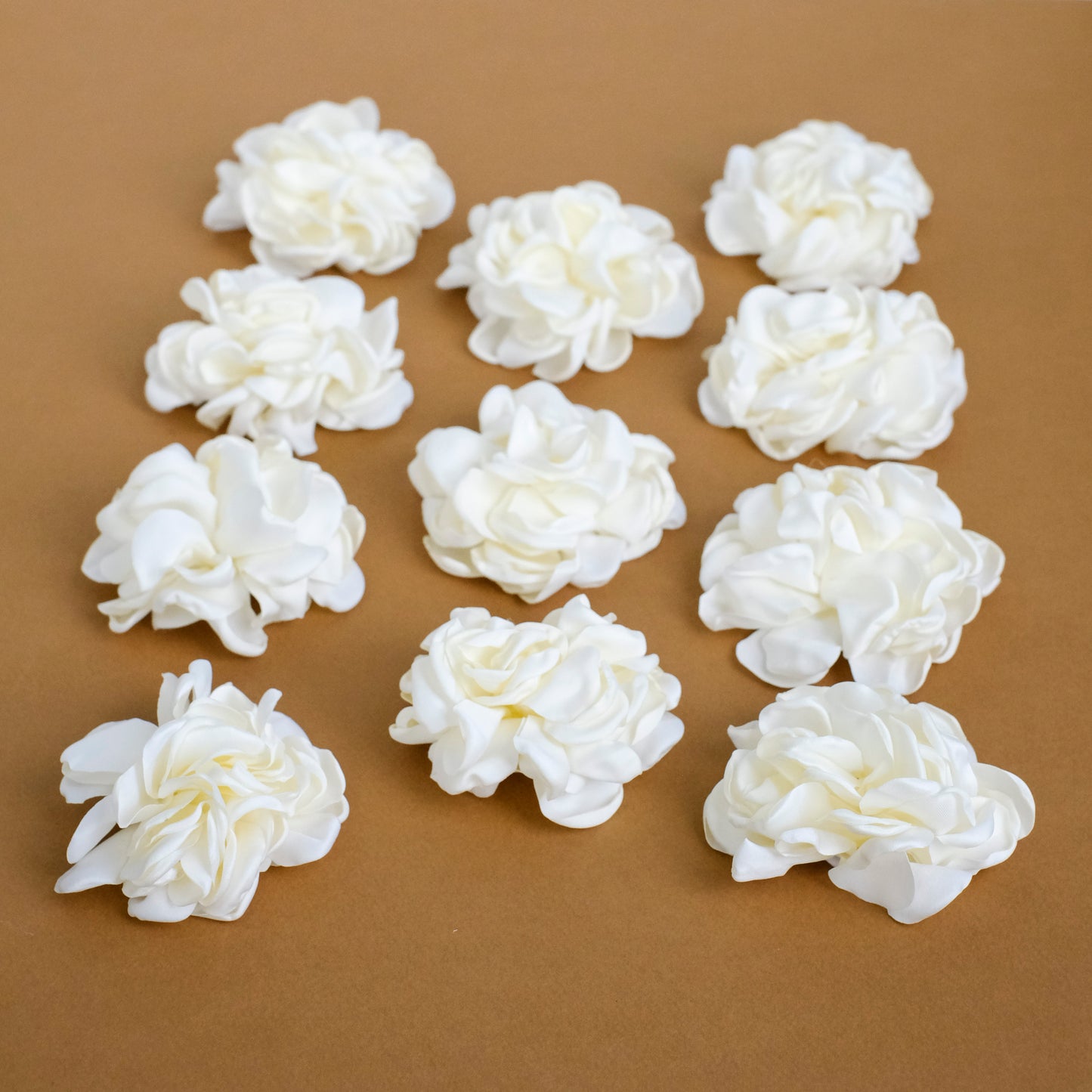 Ivory or White Satin Floppy Bloom