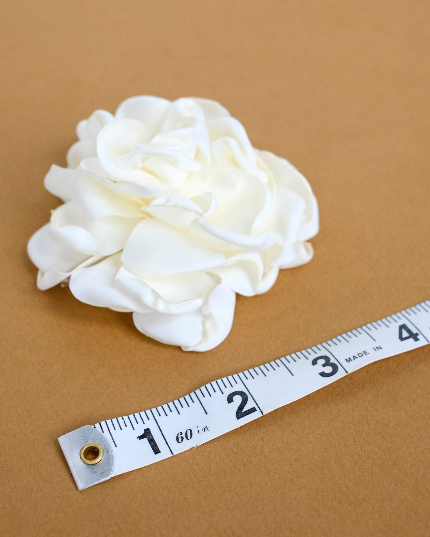 Ivory or White Satin Floppy Bloom