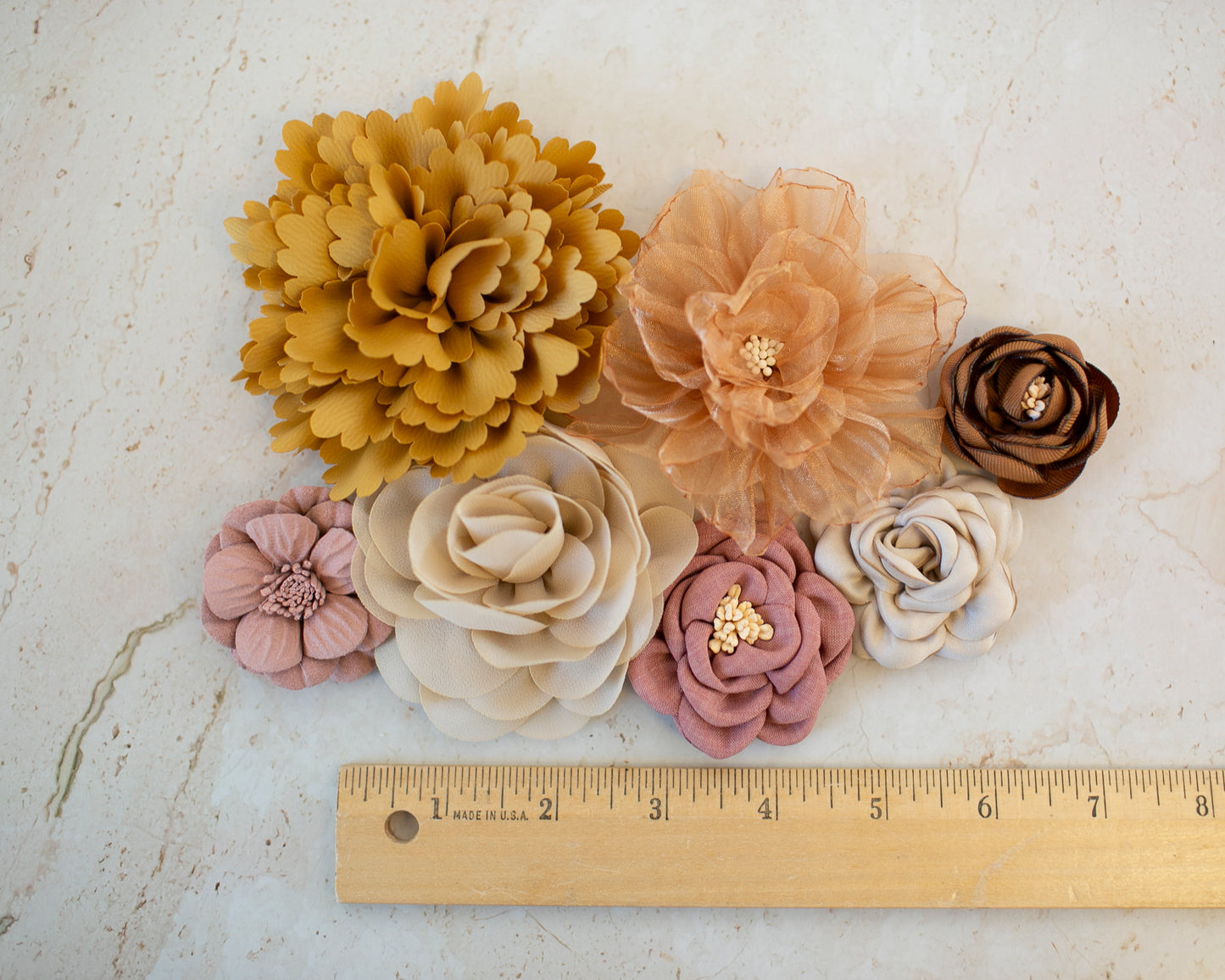 Autumn Morning Fabric Flower Pack