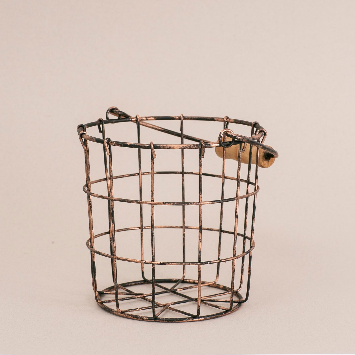 Bronze and Copper Wire Pail