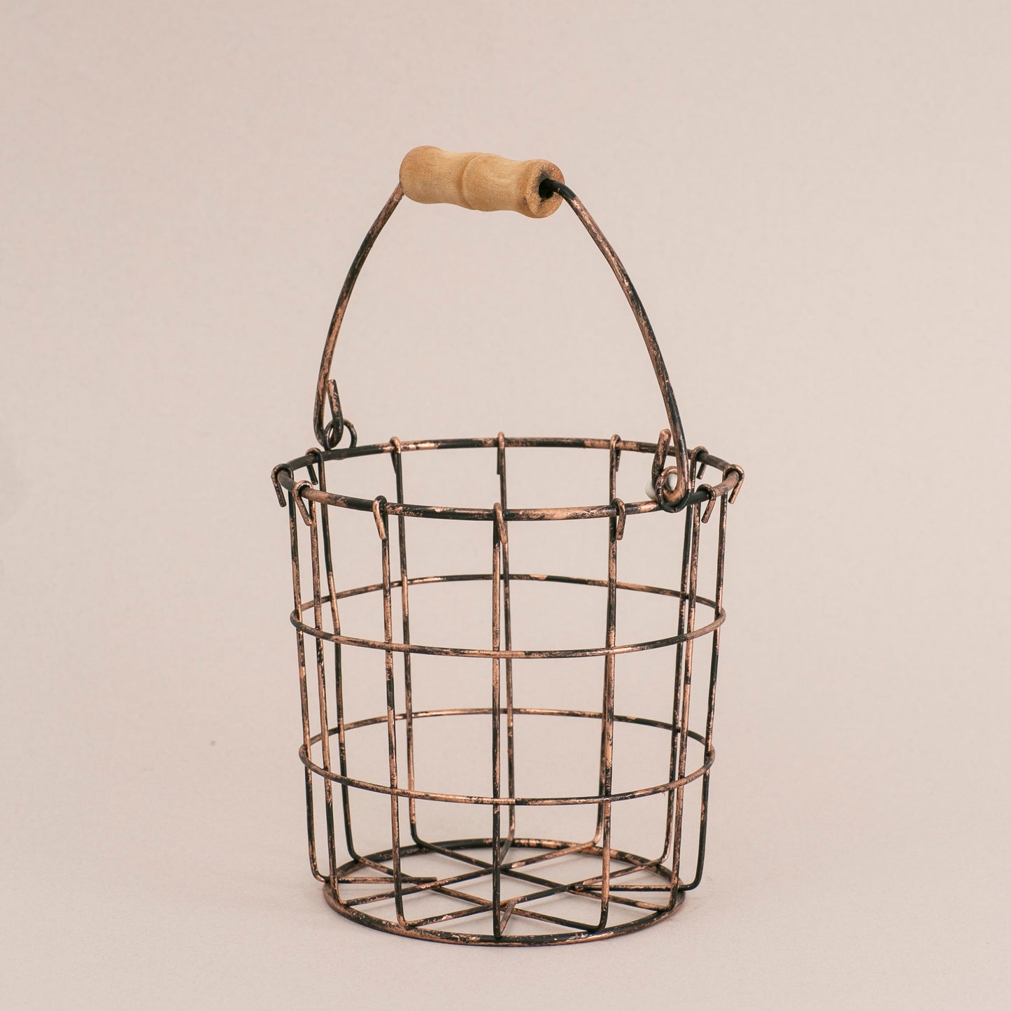 Bronze and Copper Wire Pail