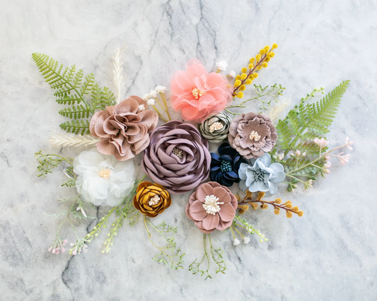 Wildflower Variety Floral and Greenery Bundle | Array of Wildflowers Luxe Wedding Shower or Nursery Decor | DIY Table Centerpiece Kit
